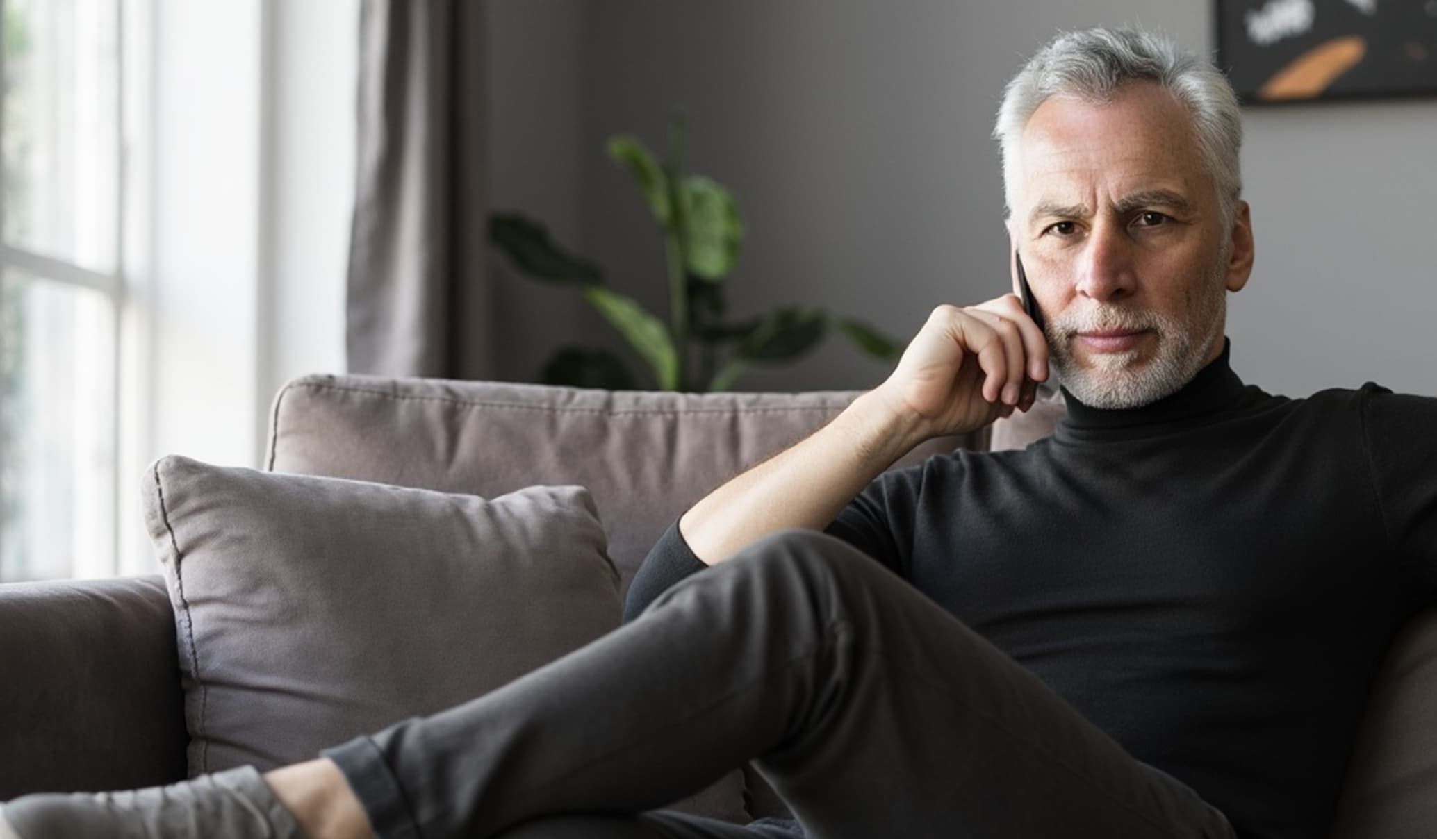 men is checking appointment list